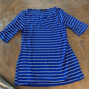 Green Envelope Women's Top Blue L Pre-Owned